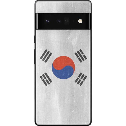 South Korean Flag Distressed Google Pixel 6 Pro Skin